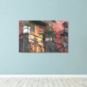 Architectuur op straat van San Miguel de Canvas Afdruk (Insitu (Houten vloer))