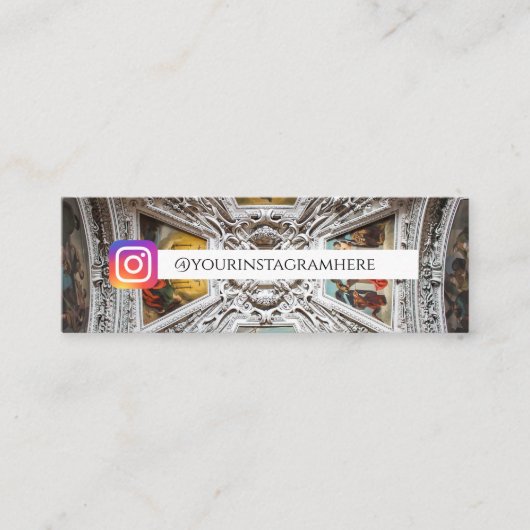 Architectuur oude kunst mini visitekaartje (Voorkant)