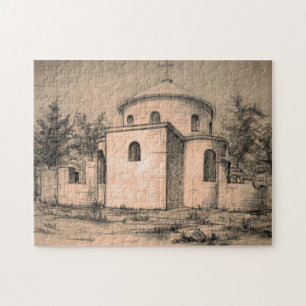 Architectuur Oude Orthodoxe Kerk Tekening Kunst Legpuzzel