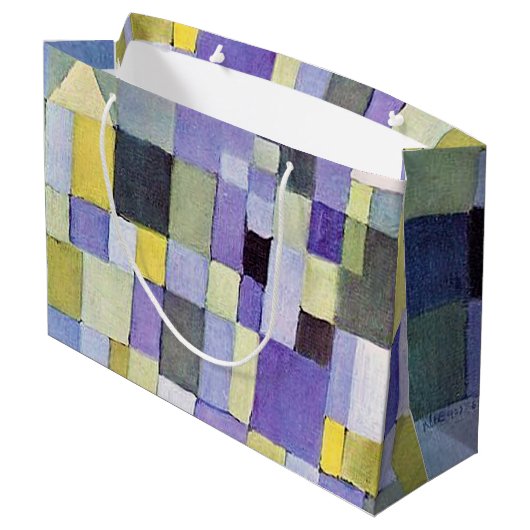 Architectuur, Paul Klee Large Gift Bag Groot Cadeauzakje (Achterkant Gekanteld)