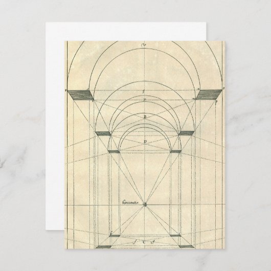  architectuur, perspectief renaissance Arch (Voorkant / Achterkant)