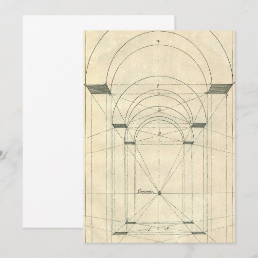 architectuur, perspectief renaissance Arch (Voorkant / Achterkant)