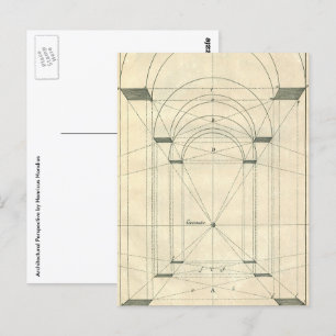  architectuur, perspectief renaissance Arch Briefkaart