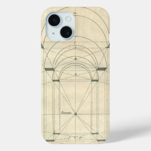 architectuur, perspectief renaissance Arch iPhone 15 Case