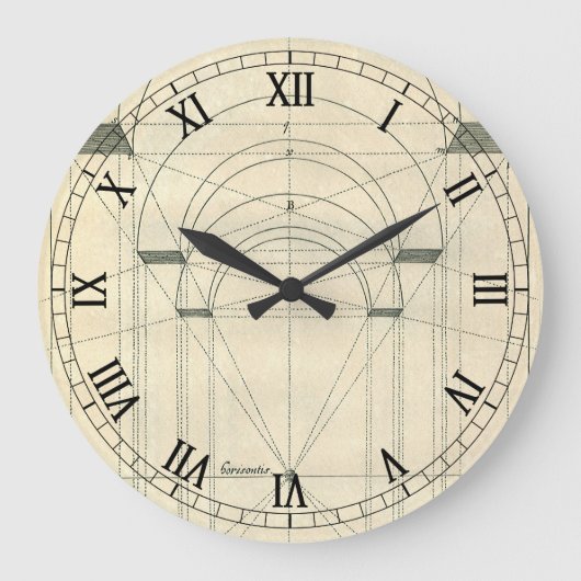 architectuur, perspectief renaissance Arch Grote Klok (Voorkant)