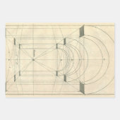 architectuur, perspectief renaissance Arch Inpakpapier Vel (Voorkant)