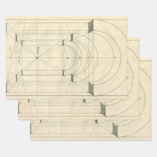  architectuur, perspectief renaissance Arch Inpakpapier Vel