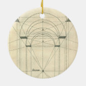  architectuur, perspectief renaissance Arch Keramisch Ornament (Achterkant)