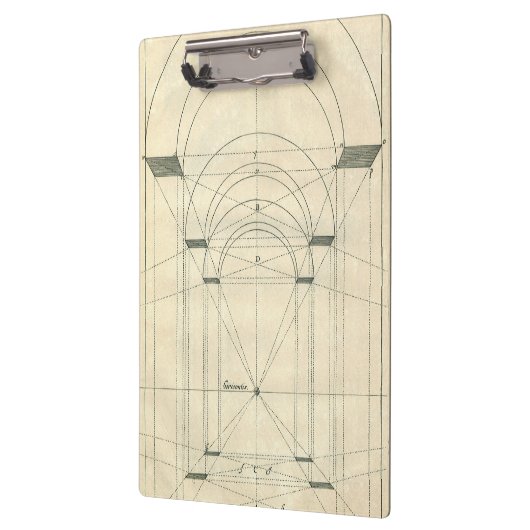 architectuur, perspectief renaissance Arch Klembord (Links)