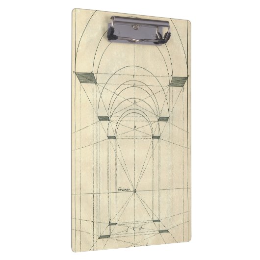  architectuur, perspectief renaissance Arch Klembord (Rechts)