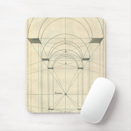  architectuur, perspectief renaissance Arch Muismat (Met muis)