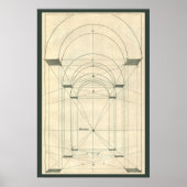  architectuur, perspectief renaissance Arch Poster (Voorkant)