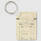 architectuur, perspectief renaissance Arch Sleutelhanger (Voorkant)