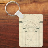 architectuur, perspectief renaissance Arch Sleutelhanger (Voorkant)