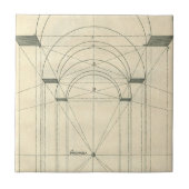  architectuur, perspectief renaissance Arch Tegeltje (Voorkant)