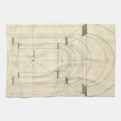 architectuur, perspectief renaissance Arch Theedoek (Horizontaal)