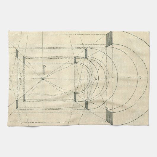  architectuur, perspectief renaissance Arch Theedoek (Horizontaal)