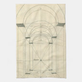  architectuur, perspectief renaissance Arch Theedoek (Verticaal)