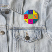 Architectuur Pop Art Ronde Button 5,7 Cm (In situ)