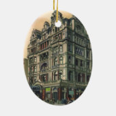  architectuur Queens Hotel Leicester Square Keramisch Ornament (Achterkant)
