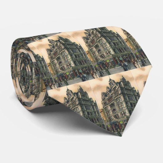  architectuur Queens Hotel Leicester Square Stropdas (Opgerold)