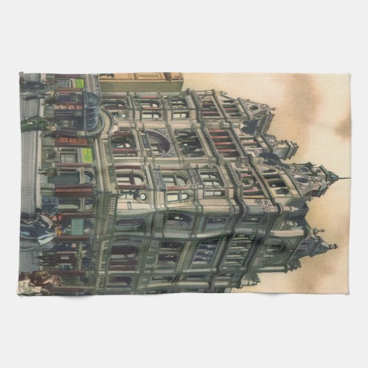  architectuur Queens Hotel Leicester Square Theedoek (Horizontaal)