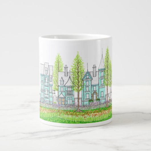 Architectuur Reuzenmok Grote Koffiekop (Voorkant)