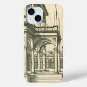  Architectuur, Roman Courtyard met Kolommen Case-Mate iPhone Case (Achterkant)