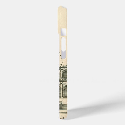  Architectuur, Roman Courtyard met Kolommen Case-Mate iPhone Case (Achterkant / Links)