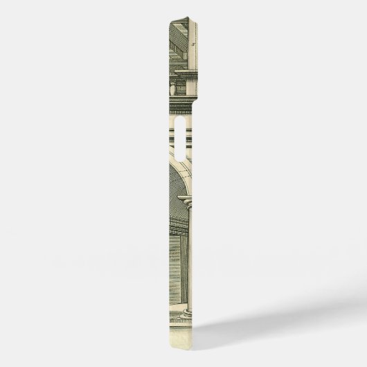  Architectuur, Roman Courtyard met Kolommen Case-Mate iPhone Case (Achterkant / Rechts)