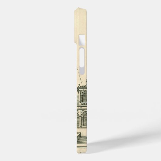  Architectuur, Roman Courtyard met Kolommen Case-Mate iPhone Case (Achterkant / Links)