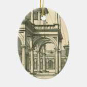  Architectuur, Roman Courtyard met Kolommen Keramisch Ornament (Achterkant)