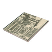  Architectuur, Roman Courtyard met Kolommen Tegeltje (Zijkant)