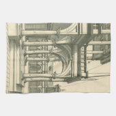  Architectuur, Roman Courtyard met Kolommen Theedoek (Horizontaal)