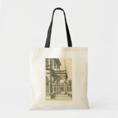  Architectuur, Roman Courtyard met Kolommen Tote Bag (Voorkant)