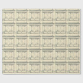  architectuur, Romein Portico met kolommen Cadeaupapier (Vlak)