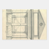  architectuur, Romein Portico met kolommen Inpakpapier Vel (Voorkant 3)