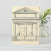  architectuur, Romein Portico met kolommen Kaart (Staand voorkant)