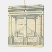 architectuur, Romein Portico met kolommen Keramisch Ornament (Links)