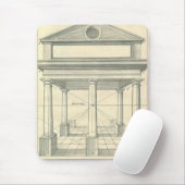  architectuur, Romein Portico met kolommen Muismat (Met muis)