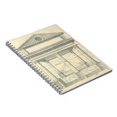  architectuur, Romein Portico met kolommen Notitieboek (Rechterzijde)