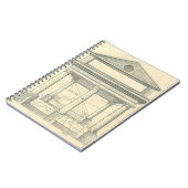  architectuur, Romein Portico met kolommen Notitieboek (Linkerzijde)