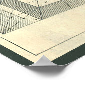  architectuur, Romein Portico met kolommen Poster (Hoek)