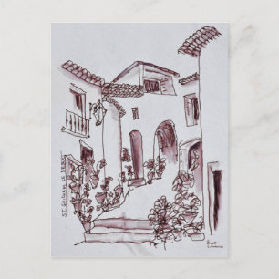 Architectuur   Saint-Guilhem-Le-Desert, Frankrijk Briefkaart
