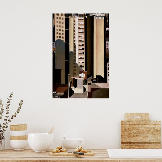  Architectuur, Skyscraper van Sheeler, 1922 Poster (Keuken)