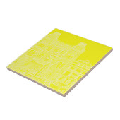 Architectuur Stadsbouwschets Uitzicht Tegeltje (Zijkant)