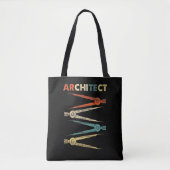 Architectuur Student Construction Retro Architect Tote Bag (Voorkant)