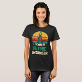 Architectuur Teken Student Kompas Ingenieur Tevens T-shirt (Voorkant volledig)