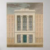  architectuur tekening bouwterrein poster (Voorkant)