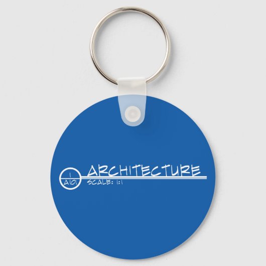 Architectuur Tekentitel Sleutelhanger (licht) (Voorkant)